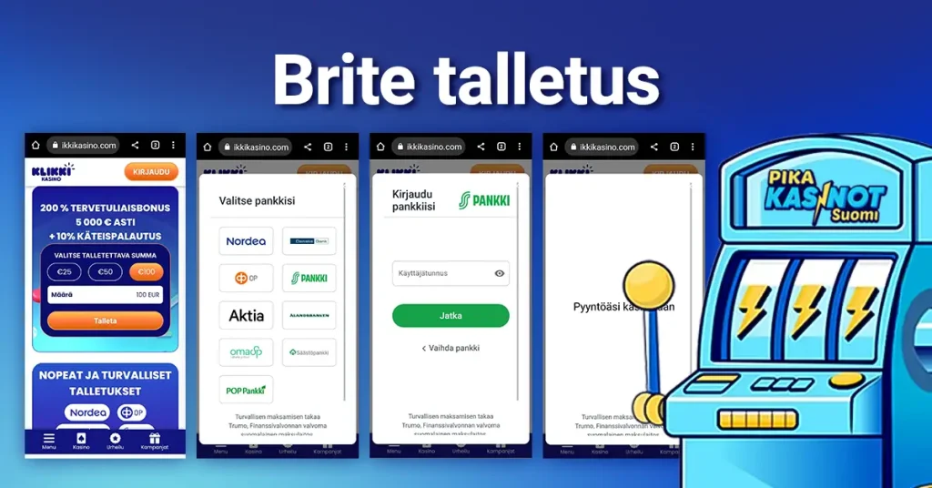 Brite kasinot talletus