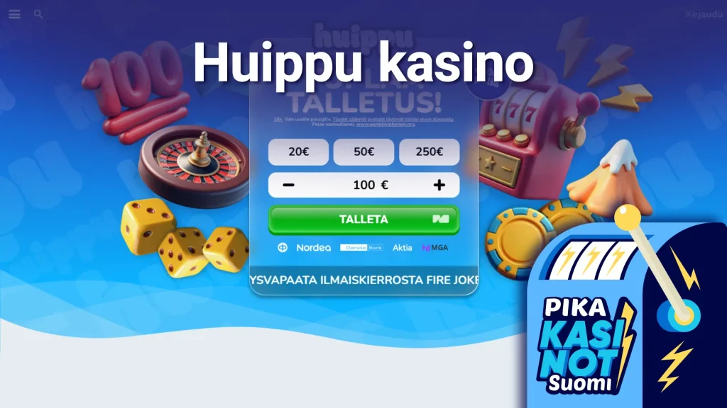 huippukasino arvostelu ja kokemuksia